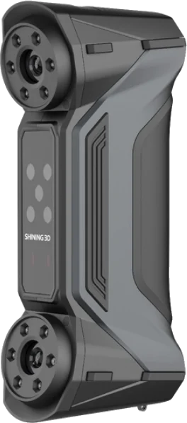 SHINING 3D FreeScan Combo+ Wireless, kabelloser 3D-Handscanner, Ansicht von vorne