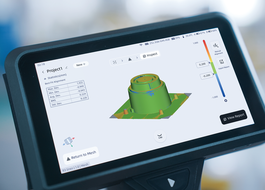 Shining3D Inspect – Inspektion direkt am FreeScan Omni